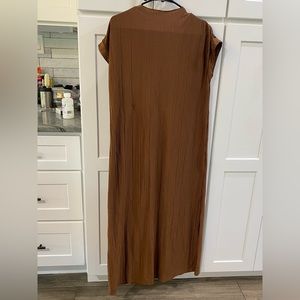 MNG brown maxi dress size 4